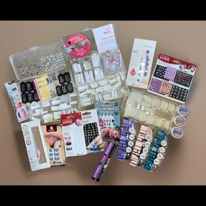 NAIL ART SET | Acrylic Tips, Powder, Markers, Stickers, Wraps, Stencils & More!